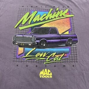 Mac Tools Mighty Mean Machine Customs Purple T-Shirt Mens Size 4XL